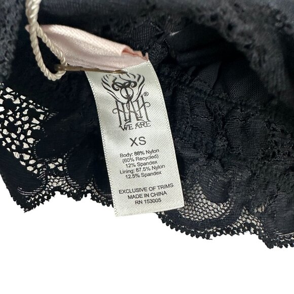 We Are HAH Women's Got Ur Back Bra Size XS Black Lace - Picture 3 of 4